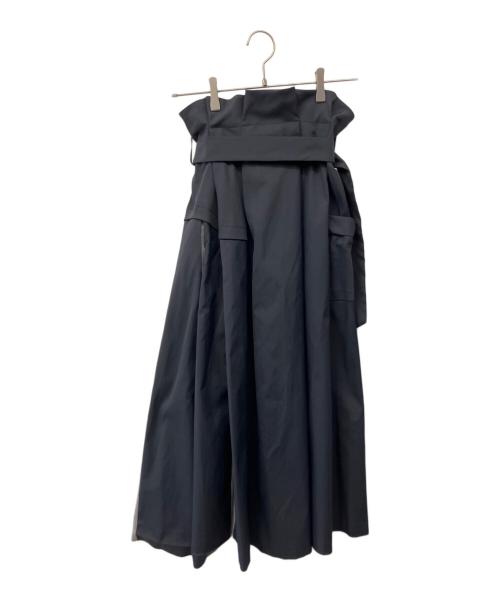 furfur（ファーファー）FURFUR (ファーファー) ロングスカート グレー×ネイビー サイズ:Fの古着・服飾アイテム