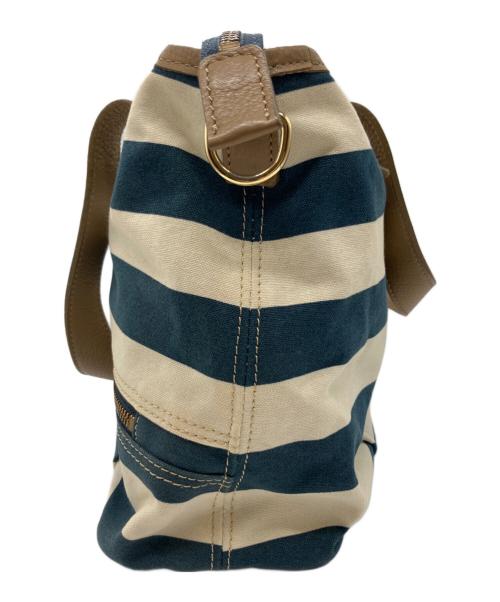 BURBERRY BLUE LABEL（バーバリー ブルー レーベル）BURBERRY BLUE LABEL (バーバリー ブルー レーベル) 2WAYバッグ ネイビー×ホワイトの古着・服飾アイテム
