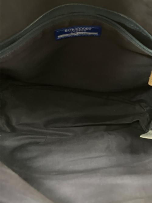 BURBERRY BLUE LABEL（バーバリー ブルー レーベル）BURBERRY BLUE LABEL (バーバリー ブルー レーベル) 2WAYバッグ ネイビー×ホワイトの古着・服飾アイテム