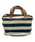 BURBERRY BLUE LABEL (バーバリー ブルー レーベル) 2WAYバッグ ネイビー×ホワイト：15000円