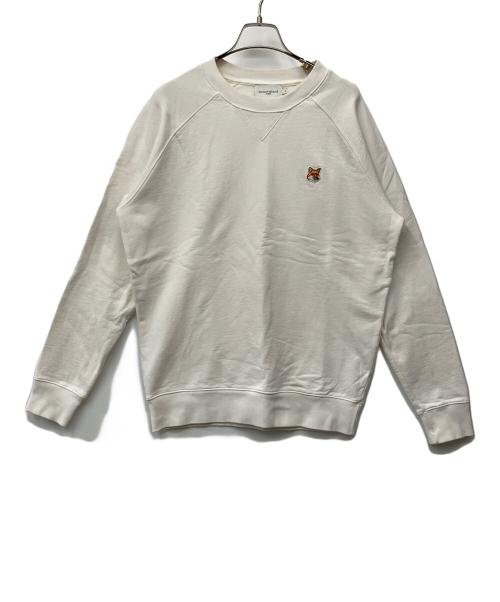 maison kitsune（メゾンキツネ）MAISON KITSUNE (メゾンキツネ) スウェット ホワイト サイズ:Mの古着・服飾アイテム