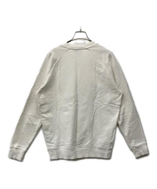 maison kitsune（メゾンキツネ）MAISON KITSUNE (メゾンキツネ) スウェット ホワイト サイズ:Mの古着・服飾アイテム
