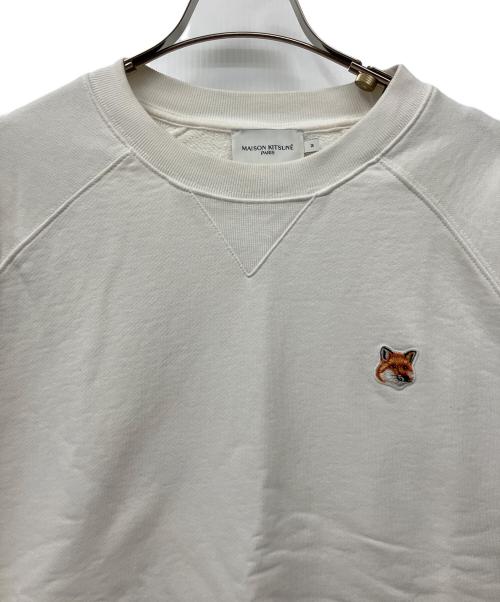 maison kitsune（メゾンキツネ）MAISON KITSUNE (メゾンキツネ) スウェット ホワイト サイズ:Mの古着・服飾アイテム