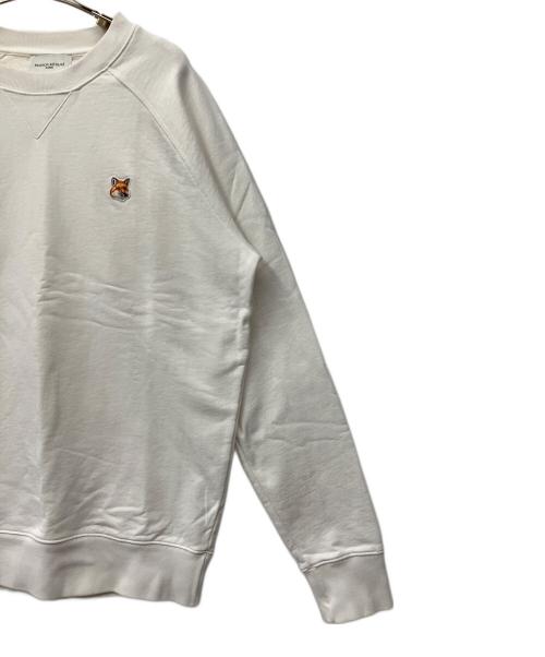 maison kitsune（メゾンキツネ）MAISON KITSUNE (メゾンキツネ) スウェット ホワイト サイズ:Mの古着・服飾アイテム