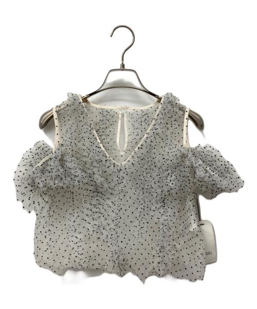 Snidel（スナイデル）Snidel (スナイデル) レースブラウス グレー サイズ:Fの古着・服飾アイテム