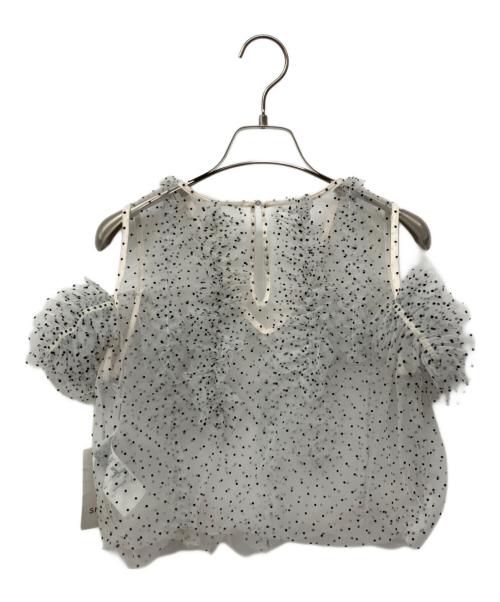 Snidel（スナイデル）Snidel (スナイデル) レースブラウス グレー サイズ:Fの古着・服飾アイテム