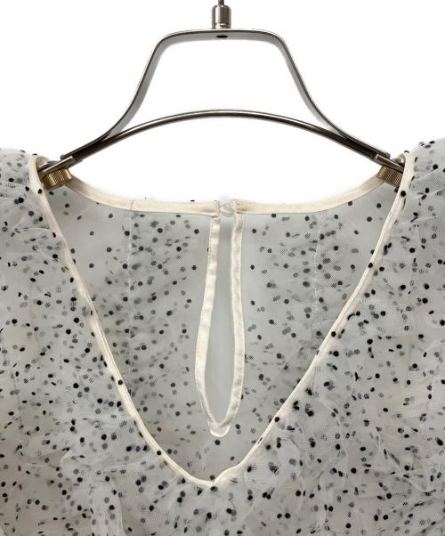 Snidel（スナイデル）Snidel (スナイデル) レースブラウス グレー サイズ:Fの古着・服飾アイテム