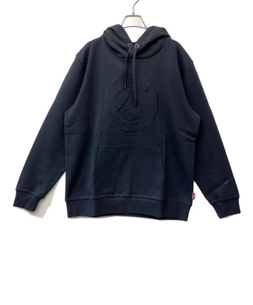 Paris Saint-Germain（パリサンジェルマン）PARIS SAINT-GERMAIN (パリサンジェルマン) プルオーバーパーカー ネイビー サイズ:XL 未使用品の古着・服飾アイテム