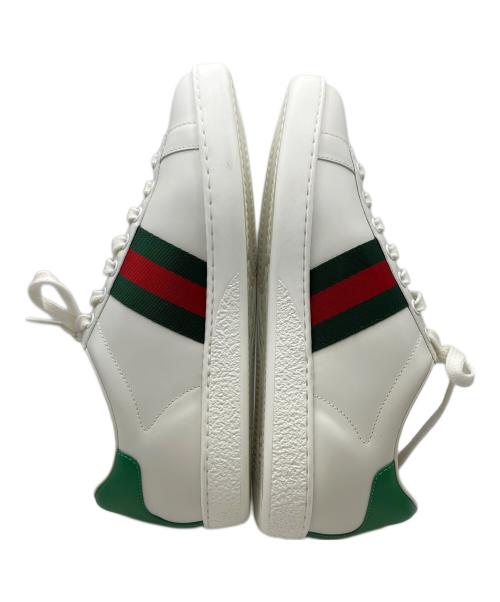 GUCCI（グッチ）GUCCI (グッチ) ローカットスニーカー ホワイト サイズ:23.5の古着・服飾アイテム