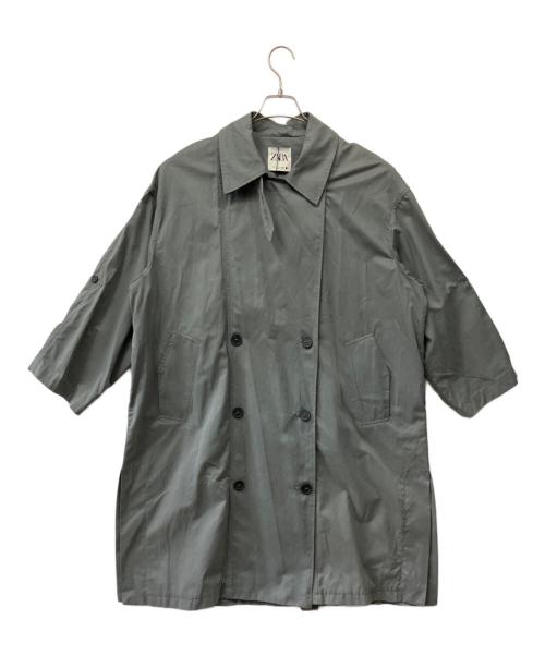 ZARA（ザラ）ZARA (ザラ) トレンチコート グレー サイズ:S 未使用品の古着・服飾アイテム