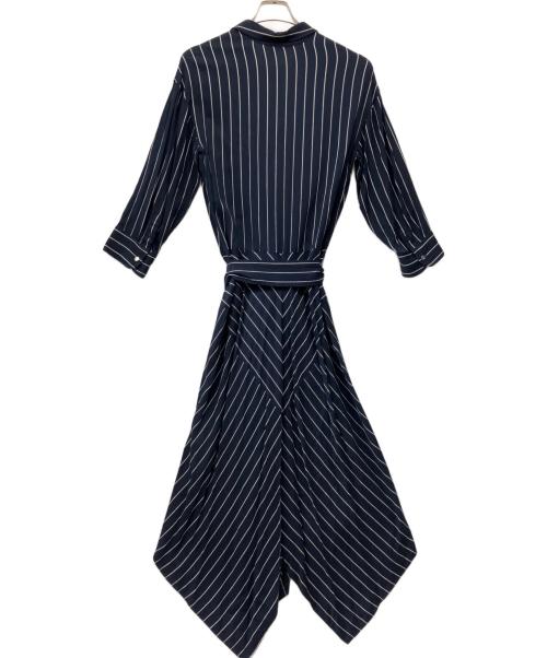 LAUREN RALPH LAUREN（ローレン ラルフ ローレン）LAUREN RALPH LAUREN (ローレン ラルフ ローレン) 長袖ワンピース ネイビー サイズ:Mの古着・服飾アイテム