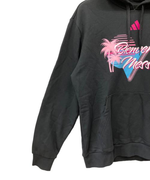 adidas（アディダス）adidas (アディダス) プルオーバーパーカー ブラック サイズ:XL 未使用品の古着・服飾アイテム