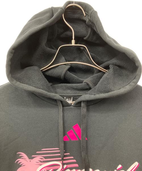 adidas（アディダス）adidas (アディダス) プルオーバーパーカー ブラック サイズ:XL 未使用品の古着・服飾アイテム