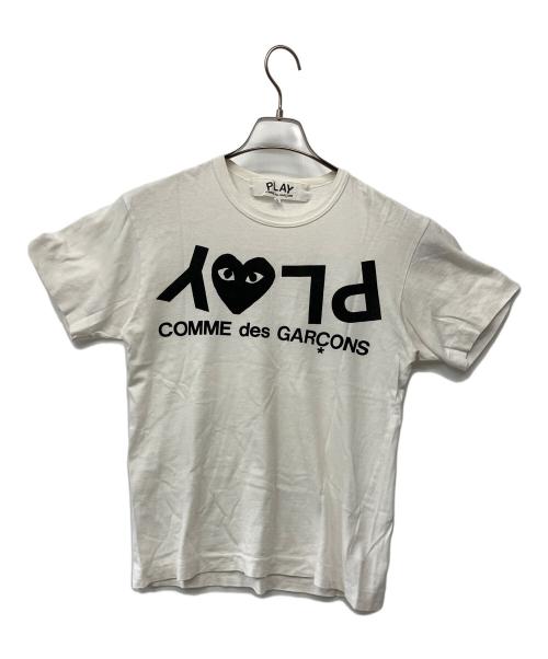 PLAY COMME des GARCONS（プレイコムデギャルソン）PLAY COMME des GARCONS (プレイコムデギャルソン) 半袖Tシャツ ホワイト サイズ:Sの古着・服飾アイテム