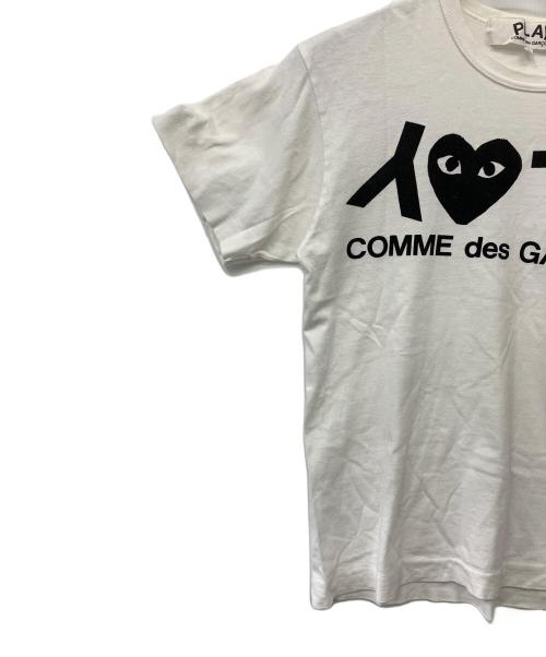 PLAY COMME des GARCONS（プレイコムデギャルソン）PLAY COMME des GARCONS (プレイコムデギャルソン) 半袖Tシャツ ホワイト サイズ:Sの古着・服飾アイテム