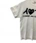 PLAY COMME des GARCONS (プレイコムデギャルソン) 半袖Tシャツ ホワイト サイズ:S：5000円