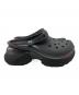 中古・古着 crocs (クロックス) サンダル グレー サイズ:24cm：6000円