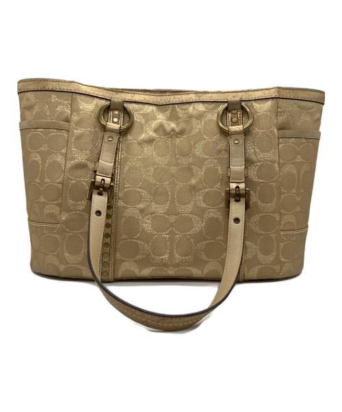 COACH（コーチ）COACH (コーチ) ハンドバッグ ベージュの古着・服飾アイテム