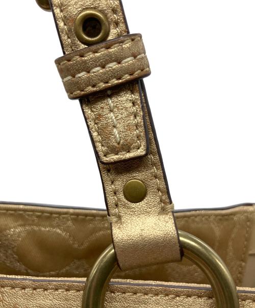 COACH（コーチ）COACH (コーチ) ハンドバッグ ベージュの古着・服飾アイテム