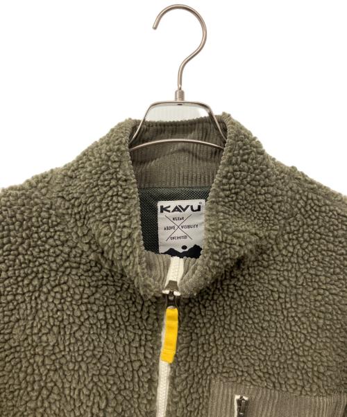 KAVU（カブー）KAVU (カブー) フリースジャケット オリーブ サイズ:XLの古着・服飾アイテム