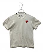 PLAY COMME des GARCONSプレイコムデギャルソン）の古着「半袖カットソー」｜ホワイト