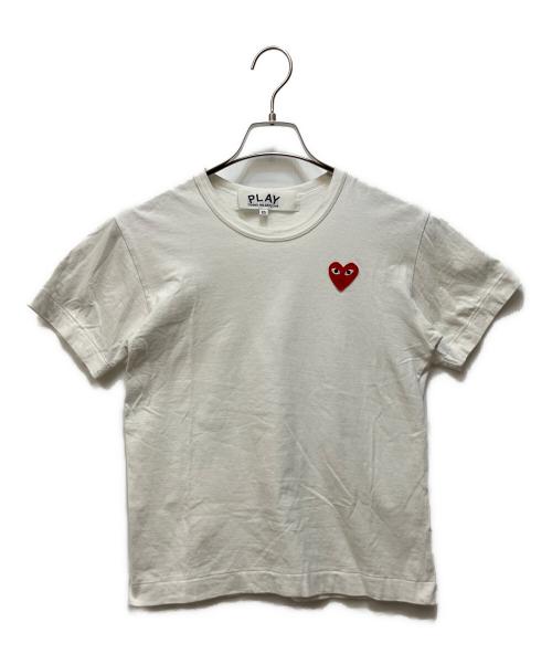 PLAY COMME des GARCONS（プレイコムデギャルソン）PLAY COMME des GARCONS (プレイコムデギャルソン) 半袖カットソー ホワイト サイズ:XSの古着・服飾アイテム