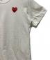 中古・古着 PLAY COMME des GARCONS (プレイコムデギャルソン) 半袖カットソー ホワイト サイズ:XS：4000円