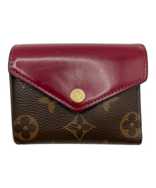LOUIS VUITTON（ルイ ヴィトン）LOUIS VUITTON (ルイ ヴィトン) 3つ折り財布 ボルドー×ブラウンの古着・服飾アイテム