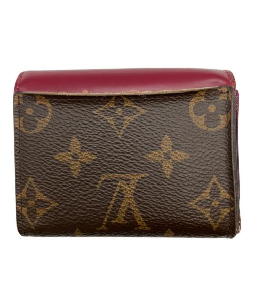 LOUIS VUITTON（ルイ ヴィトン）LOUIS VUITTON (ルイ ヴィトン) 3つ折り財布 ボルドー×ブラウンの古着・服飾アイテム