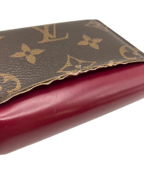 LOUIS VUITTON（ルイ ヴィトン）LOUIS VUITTON (ルイ ヴィトン) 3つ折り財布 ボルドー×ブラウンの古着・服飾アイテム