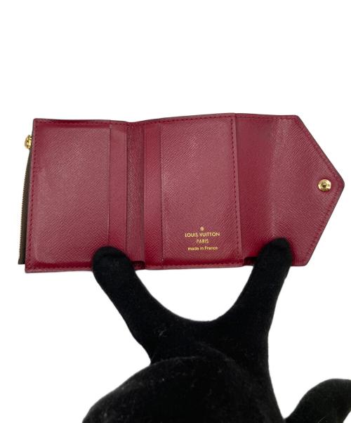 LOUIS VUITTON（ルイ ヴィトン）LOUIS VUITTON (ルイ ヴィトン) 3つ折り財布 ボルドー×ブラウンの古着・服飾アイテム