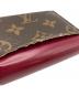 中古・古着 LOUIS VUITTON (ルイ ヴィトン) 3つ折り財布 ボルドー×ブラウン：15000円