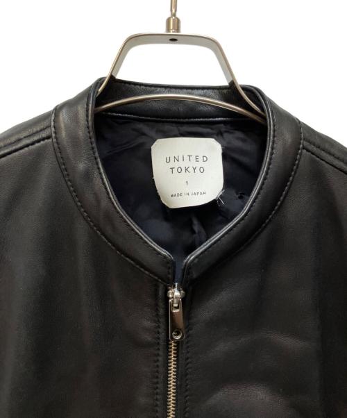 UNITED TOKYO（ユナイテッドトーキョー）UNITED TOKYO (ユナイテッドトーキョー) シングルライダースジャケット ブラック サイズ:1sizeの古着・服飾アイテム
