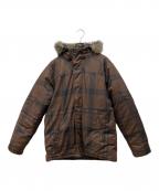stussyステューシー）の古着「中綿ジャケット」｜ブラウン×ブラック