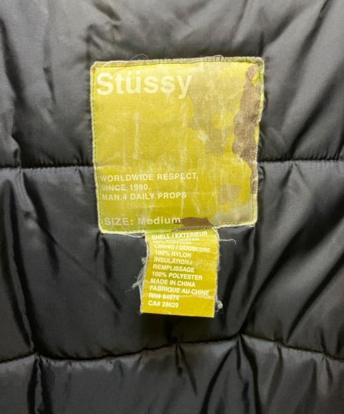 stussy（ステューシー）stussy (ステューシー) 中綿ジャケット ブラウン×ブラック サイズ:Mの古着・服飾アイテム