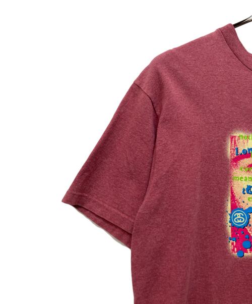 stussy（ステューシー）stussy (ステューシー) 半袖カットソー ピンク サイズ:Mの古着・服飾アイテム