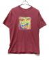 stussy（ステューシー）の古着「半袖カットソー」｜ピンク
