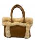 UGG (アグ) ファートートバッグ ブラウン：7000円