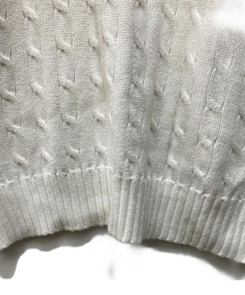 POLO RALPH LAUREN（ポロ・ラルフローレン）POLO RALPH LAUREN (ポロ・ラルフローレン) 厚手ニット アイボリー サイズ:XLの古着・服飾アイテム