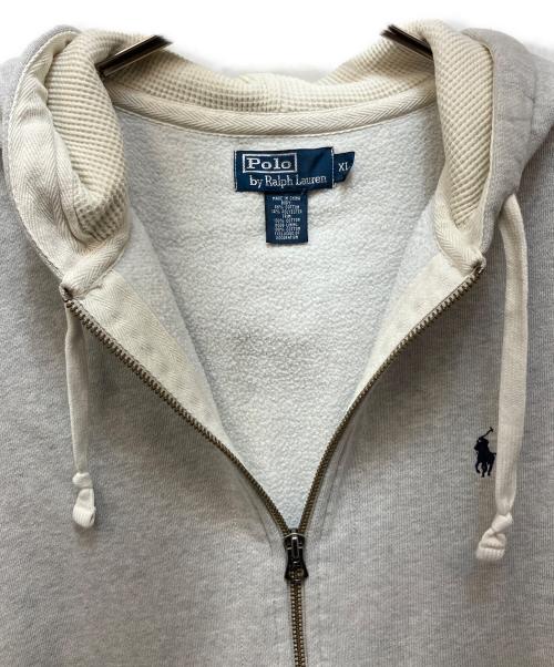 POLO RALPH LAUREN（ポロ・ラルフローレン）POLO RALPH LAUREN (ポロ・ラルフローレン) ジップパーカー グレー サイズ:XLの古着・服飾アイテム
