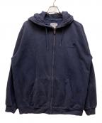 CarHarttカーハート）の古着「ジップパーカー」｜ネイビー