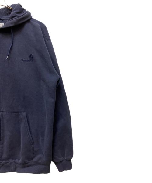 CarHartt（カーハート）CarHartt (カーハート) ジップパーカー ネイビー サイズ:XLの古着・服飾アイテム