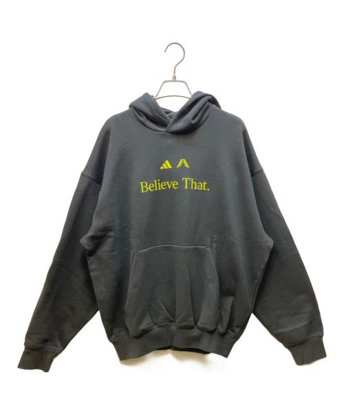 adidas（アディダス）adidas (アディダス) プルオーバーパーカー ブラック サイズ:Sの古着・服飾アイテム