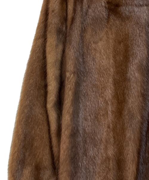 SAGA MINK（サガミンク）SAGA MINK (サガミンク) 毛皮ハーフコート ブラウン サイズ:13の古着・服飾アイテム