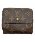 LOUIS VUITTON（ルイ ヴィトン）の古着「3つ折り財布」｜ブラウン