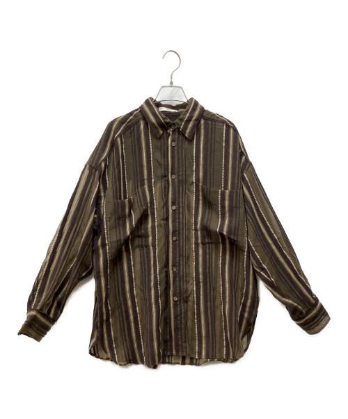 anuke（アンヌーク）anuke (アンヌーク) 長袖シャツ ブラウン サイズ:Fの古着・服飾アイテム