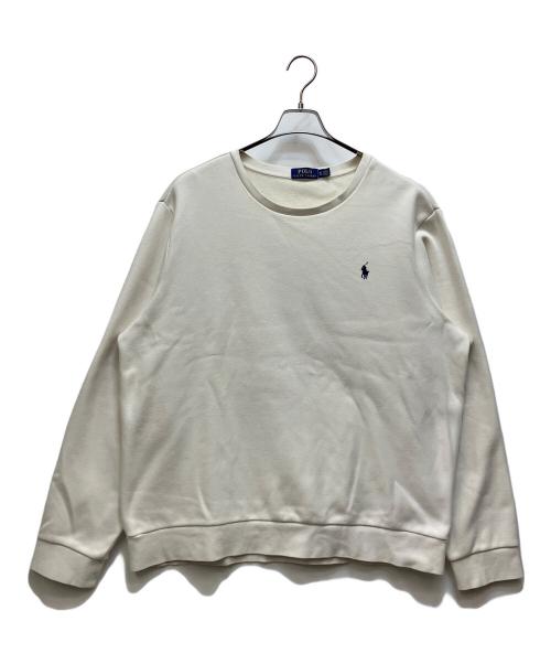 POLO RALPH LAUREN（ポロ・ラルフローレン）POLO RALPH LAUREN (ポロ・ラルフローレン) スウェット ホワイト サイズ:XLの古着・服飾アイテム