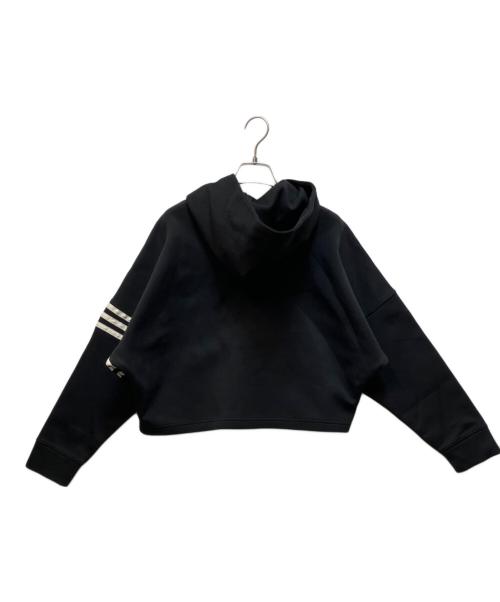 adidas（アディダス）adidas (アディダス) プルオーバーパーカー ブラック サイズ:Lの古着・服飾アイテム