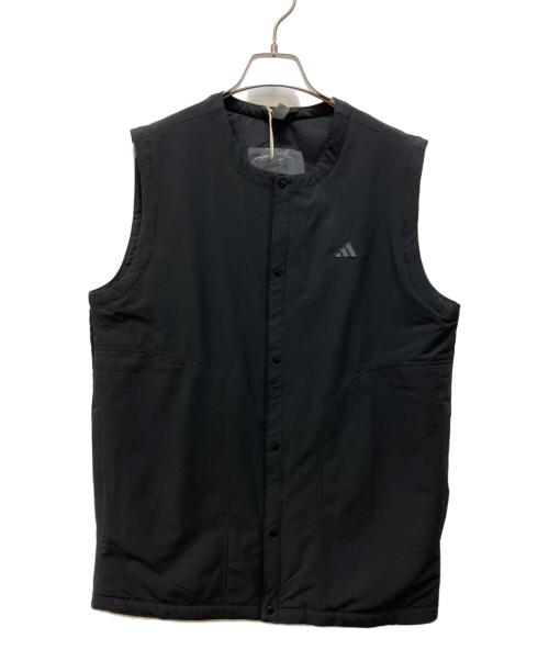 adidas GOLF（アディダスゴルフ）adidas GOLF (アディダスゴルフ) 中綿ベスト ブラック サイズ:M 未使用品の古着・服飾アイテム