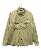 THE NORTH FACEザ ノース フェイス）の古着「長袖シャツ」｜ベージュ